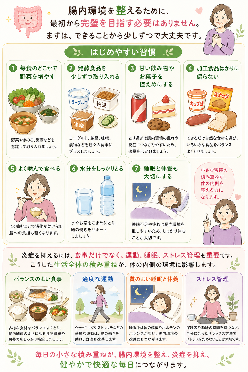 今日からできる腸内環境を整える第一歩