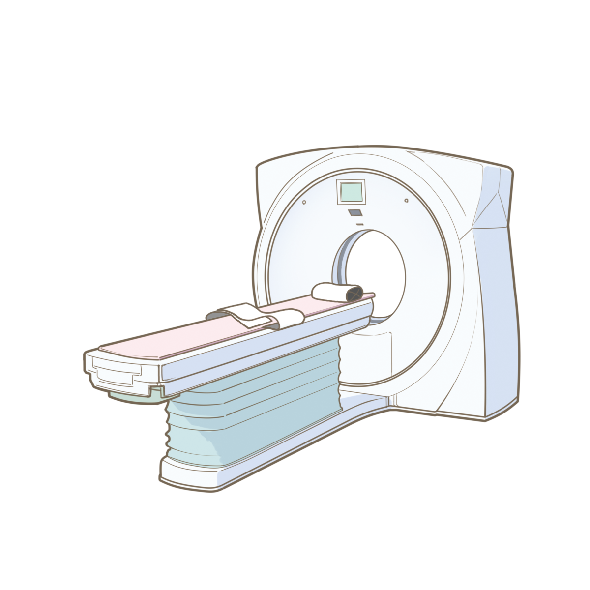 レントゲン、CT診断装置のイラスト