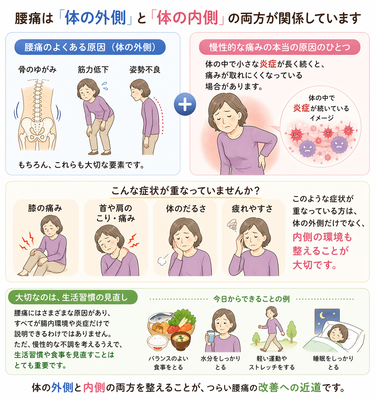 腰痛と「炎症」の関係