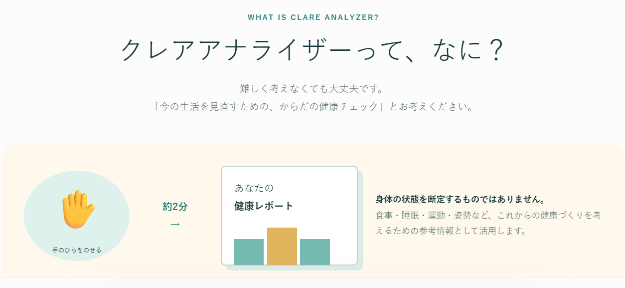 クレアアナライザーの測定後の簡単な流れ
