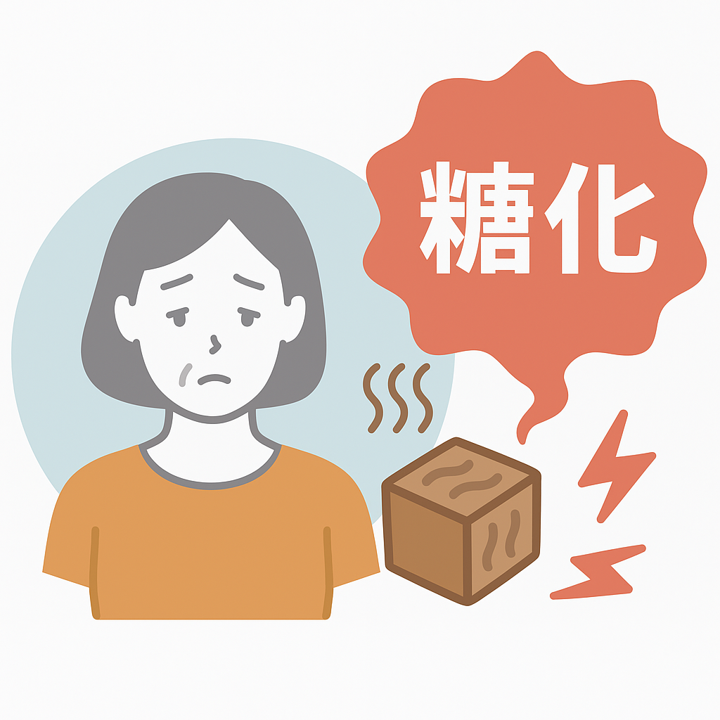 糖化している女性