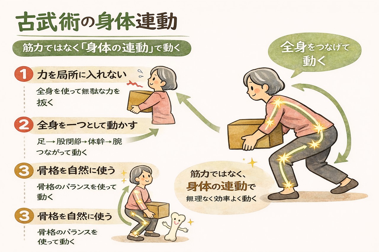 古武術の身体の使い方説明