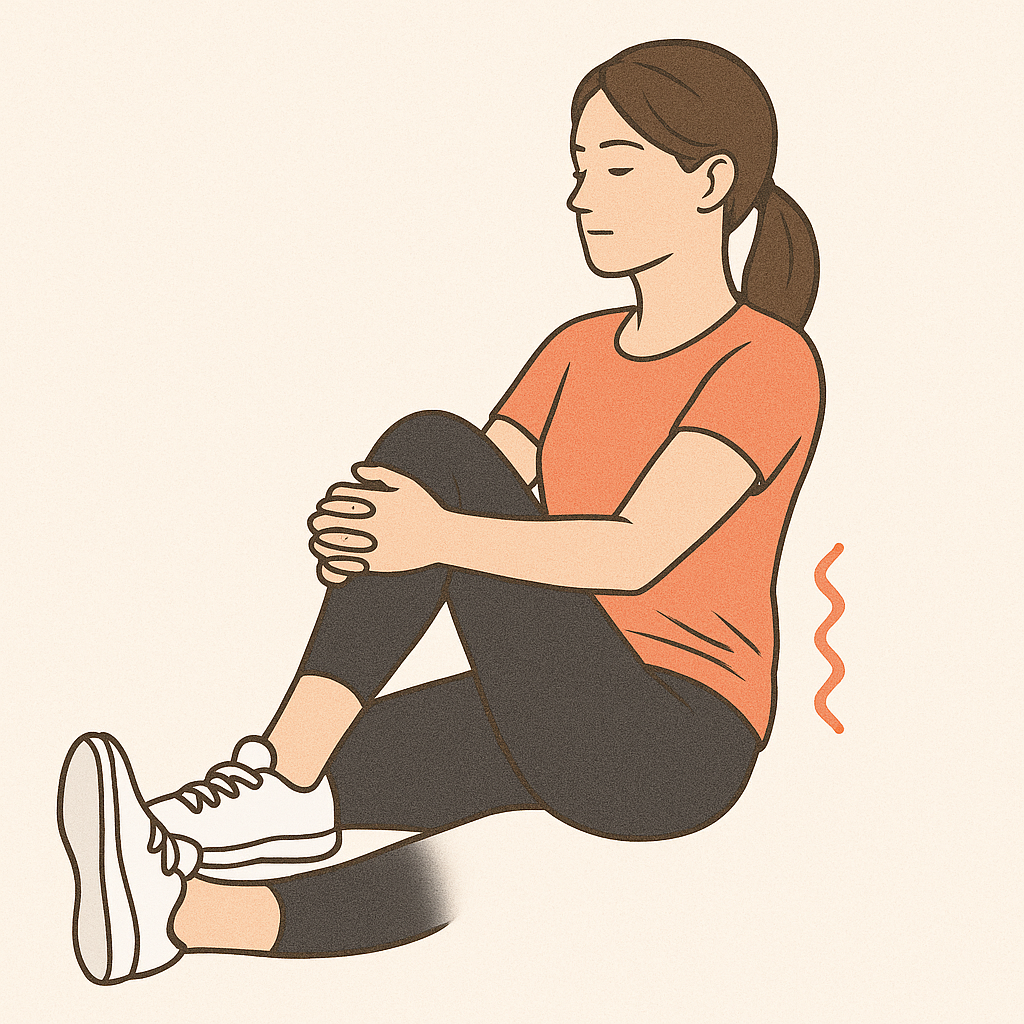 ストレッチをしている女性の画像