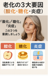 老化の3大要素の説明